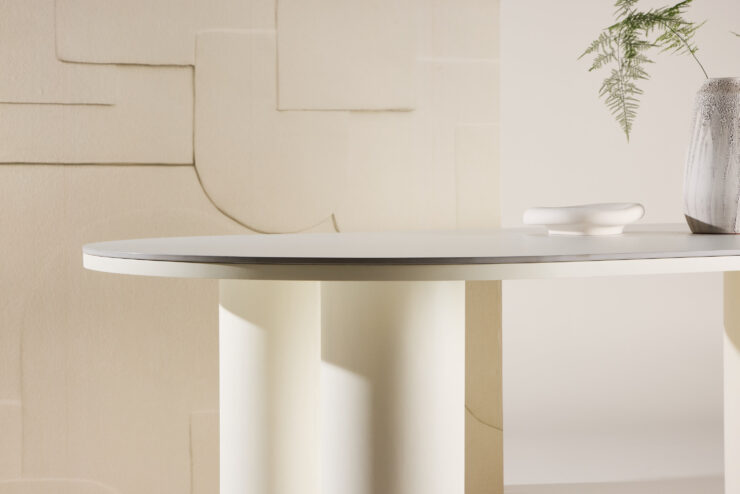 Havstenssund – Table à manger rectangulaire – Blanc – 220 x 110 cm