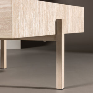 Vadholmen – Table basse – Blanchi – 126 x 82 cm