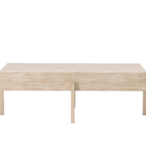 Vadholmen – Table basse – Blanchi – 126 x 82 cm