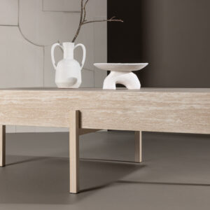 Vadholmen – Table basse – Blanchi – 126 x 82 cm