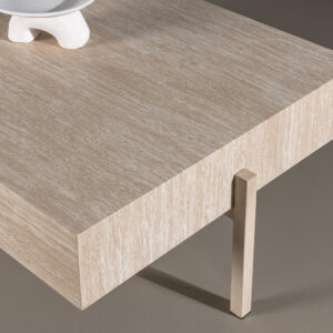 Vadholmen – Table basse – Blanchi – 126 x 82 cm
