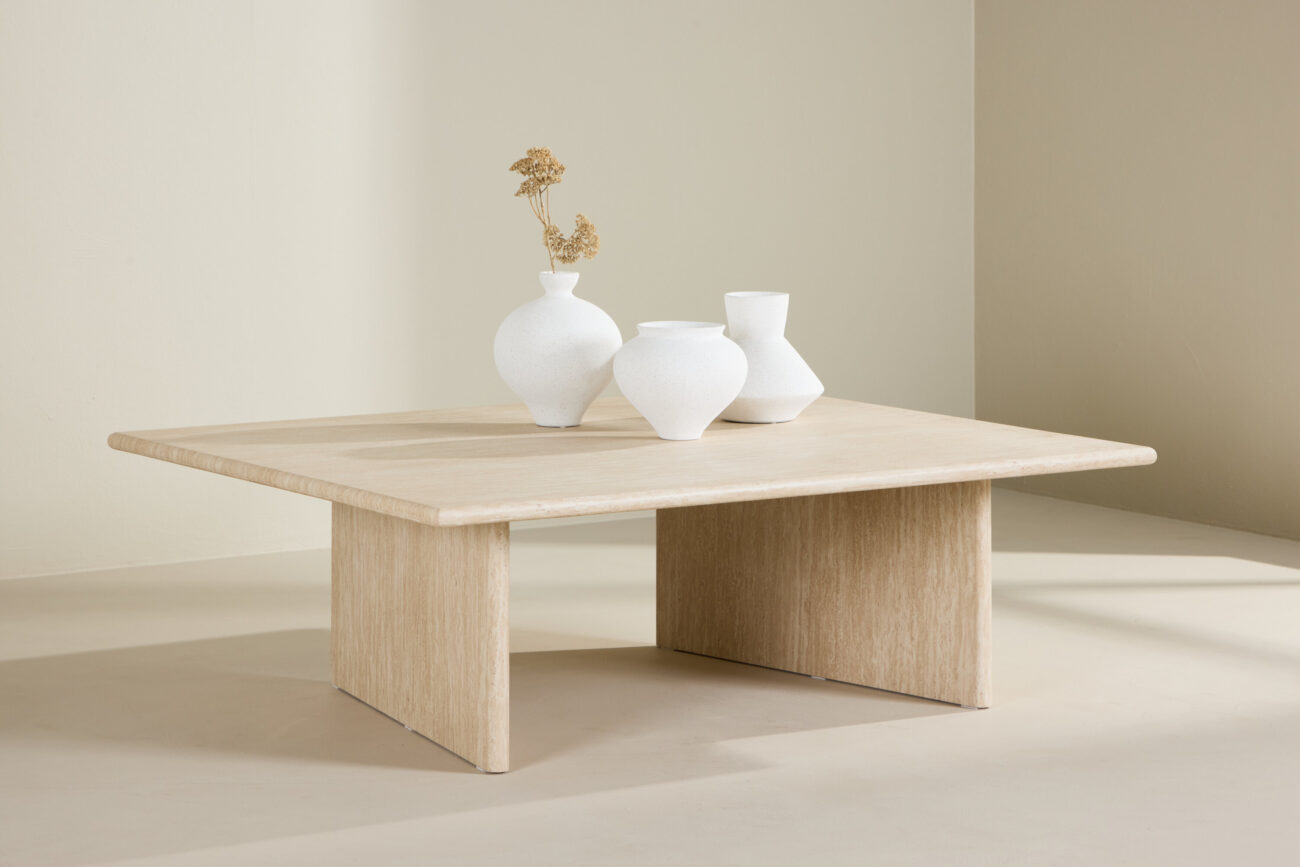 Skagen – Table basse – Beige – 120 x 100 cm