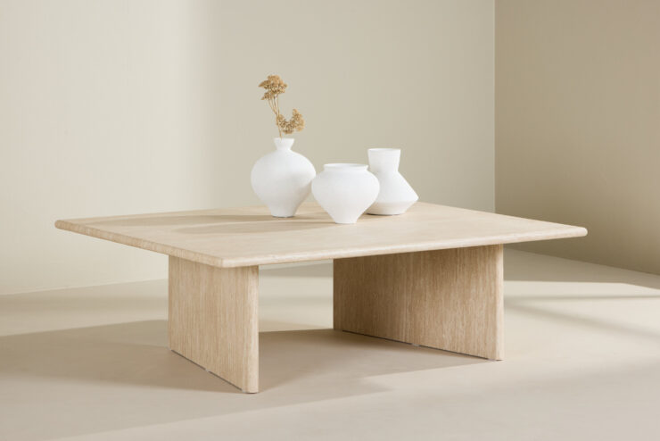 Skagen – Table basse – Beige – 120 x 100 cm