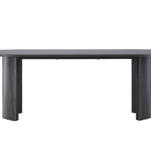 Grundsund – Table à manger rectangulaire – Noir – 220 x 100 cm
