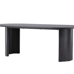 Grundsund – Table à manger rectangulaire – Noir – 220 x 100 cm