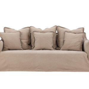 Oskarshamn – Canapé 3 places – Marron, Noir – 99 x 87 x 210 cm