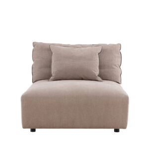 Malö – Fauteuil lounge – Marron, Noir – 100 x 80 x 169 cm