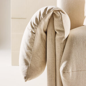 Mollösund – Canapé 3 places – Beige, Noyer – 95 x 82 x 237 cm