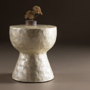 Sandön – Table basse – Beige – ⌀40 cm