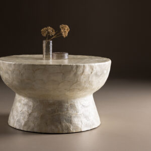 Sandön – Table basse – Beige – ⌀70 cm
