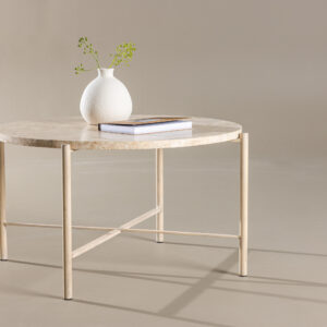 Sandhamn – Table basse – Beige – ⌀70 cm