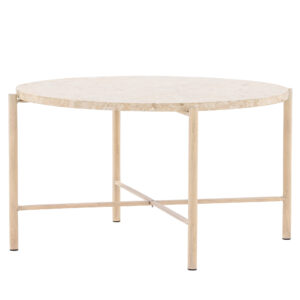 Sandhamn – Table basse – Beige – ⌀70 cm
