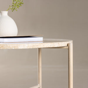 Sandhamn – Table basse – Beige – ⌀70 cm