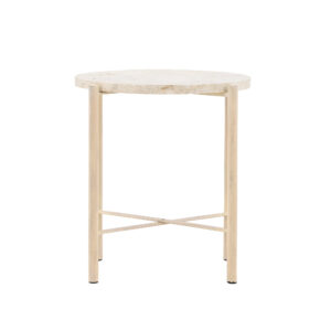 Sandhamn – Table basse – Beige – ⌀40 cm