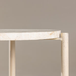 Sandhamn – Table basse – Beige – ⌀40 cm