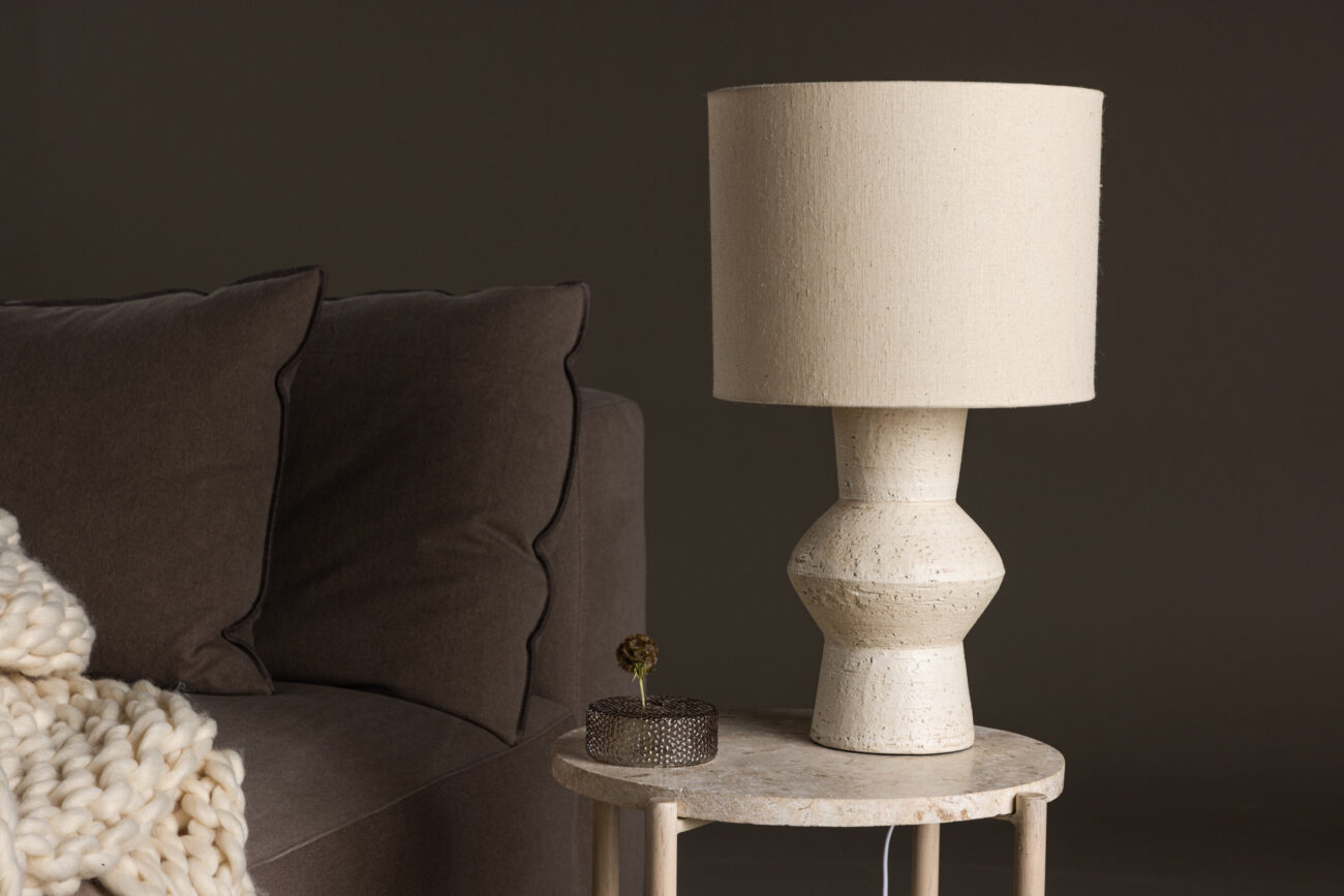 Valön – Lampe à poser – Ivoire – ⌀31 cm