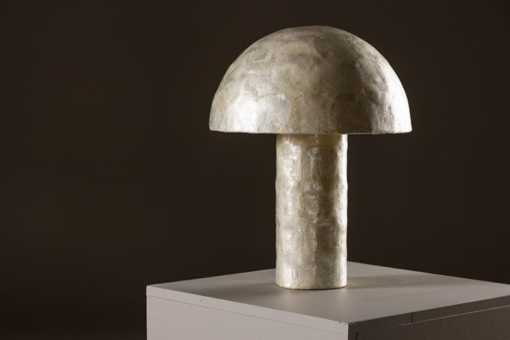 Lindön – Lampe à poser – Gris clair – ⌀36 cm