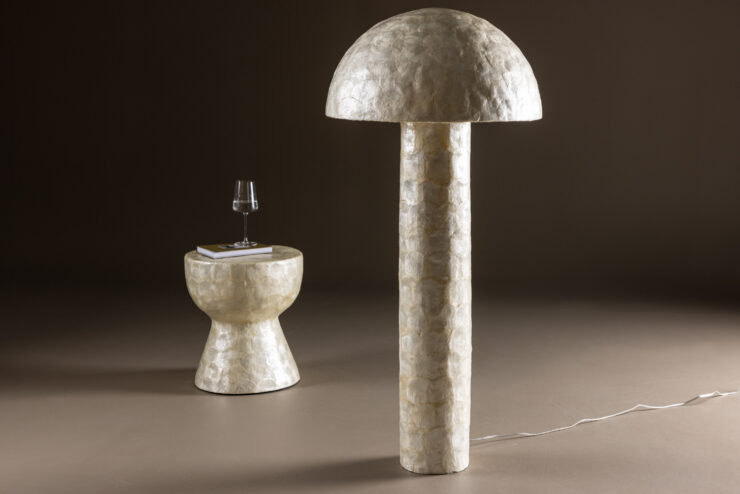 Lindön – Lampadaire – Gris clair – ⌀55 cm