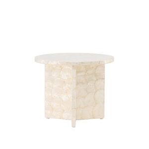 Smögen – Table basse – Beige – ⌀40 cm