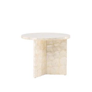 Smögen – Table basse – Beige – ⌀40 cm