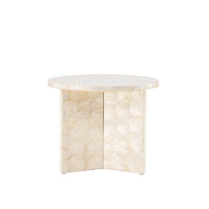 Smögen – Table basse – Beige – ⌀40 cm