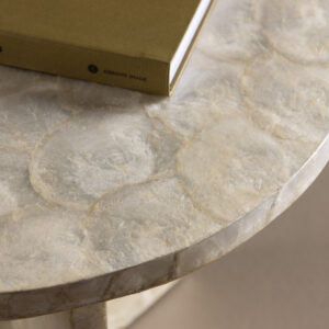 Smögen – Table basse – Beige – ⌀40 cm