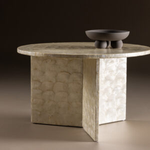 Smögen – Table basse – Beige – ⌀70 cm