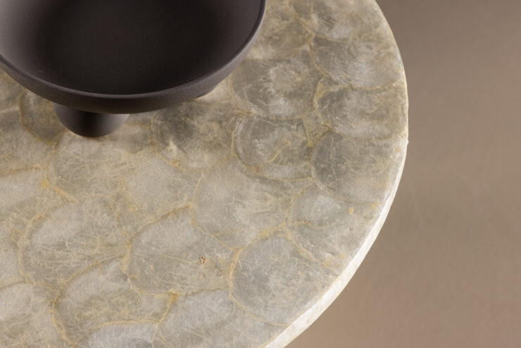 Smögen – Table basse – Beige – ⌀70 cm