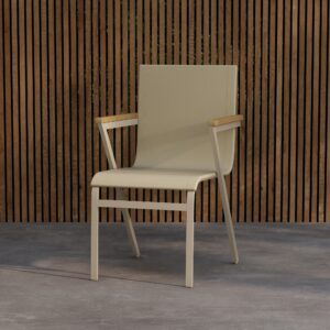 Mexico – Chaise de salle à manger – Beige, Naturel – 60 x 56 x 91 cm