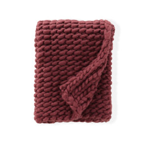 Kate – Plaid – Bordeaux – 170 x 130 cm