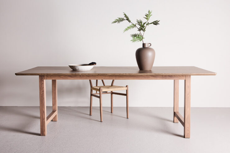 Count – Table à manger rectangulaire – Marron – 220 x 100 cm