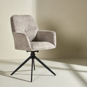 Manchi – Chaise de salle à manger – Marron, Noir – 62 x 90 x 60 cm