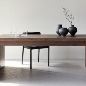 Evone – Table à manger rectangulaire – Moka – 200 x 100 cm