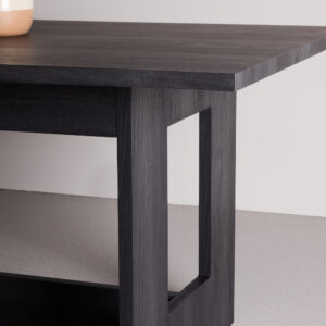 Milly – Table à manger rectangulaire – Noir – 235 x 100 cm