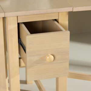 Edward – Table à manger rectangulaire – Blanchi – 30 x 80 cm