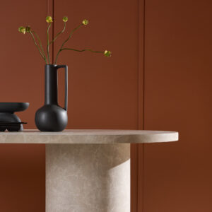 Narvik – Table à manger ovale – Beige – 200 x 100 cm