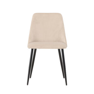 Night – Chaise de salle à manger – Beige, Noir – 56 x 83 x 48 cm