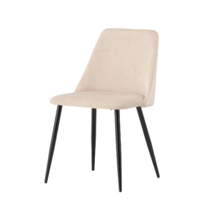 Night – Chaise de salle à manger – Beige, Noir – 56 x 83 x 48 cm