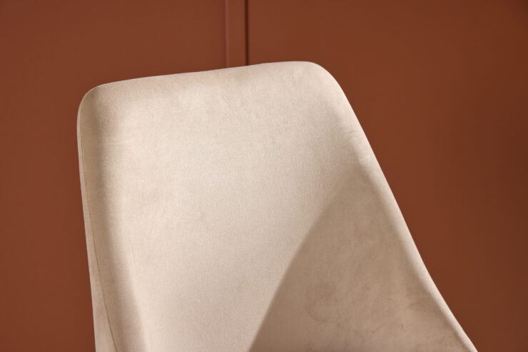 Night – Chaise de salle à manger – Beige, Noir – 56 x 83 x 48 cm