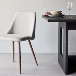 Night – Chaise de salle à manger – Beige, Moka – 56 x 83 x 48 cm