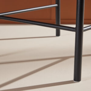 Polly – Chaise de bar – Beige, Noir – 55 x 101 x 52 cm