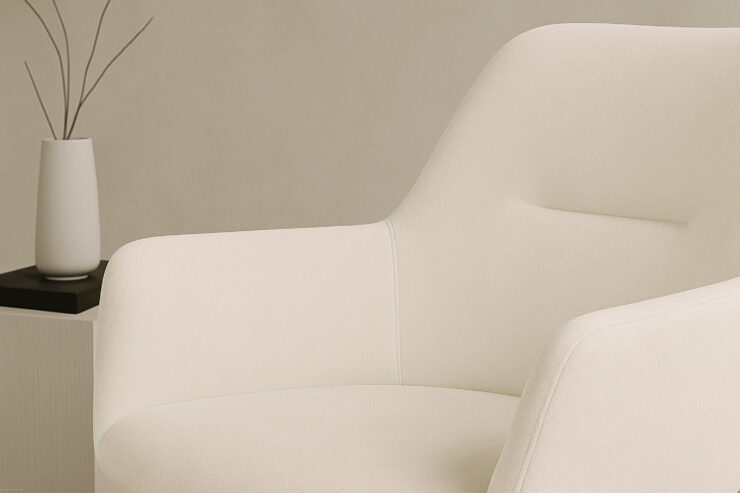 Tomorrow – Chaise de salle à manger – Beige, Moka – 64 x 87 x 58 cm