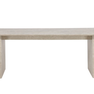 Vail – Table à manger rectangulaire – Beige – 200 x 100 cm