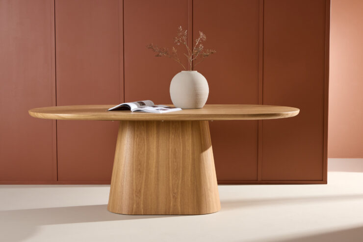 Stjärnö – Table à manger ovale – Naturel – 200 x 90 cm