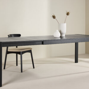 Slider – Table à manger rectangulaire – Noir – 170 x 95 cm