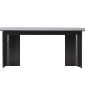 Tyresö – Table à manger ovale – Noir – 220 x 100 cm
