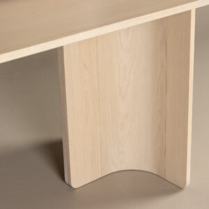 Tyresö – Table à manger ovale – Blanchi – 220 x 100 cm