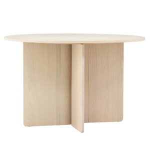 Tyresö – Table à manger ronde – Blanchi – ⌀120 cm