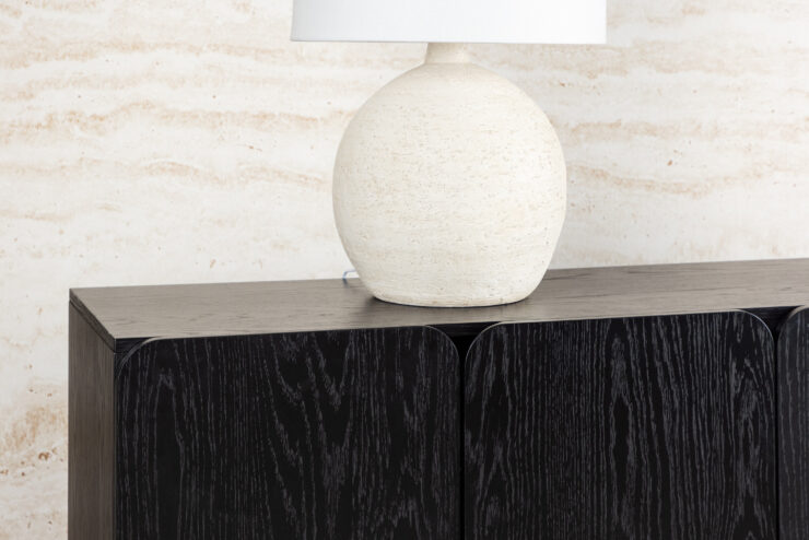 Tyresö – Meuble de rangement – Noir – 42 x 80 x 160 cm