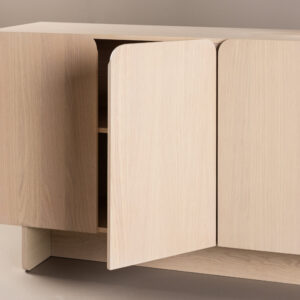 Tyresö – Meuble de rangement – Blanchi – 42 x 80 x 160 cm